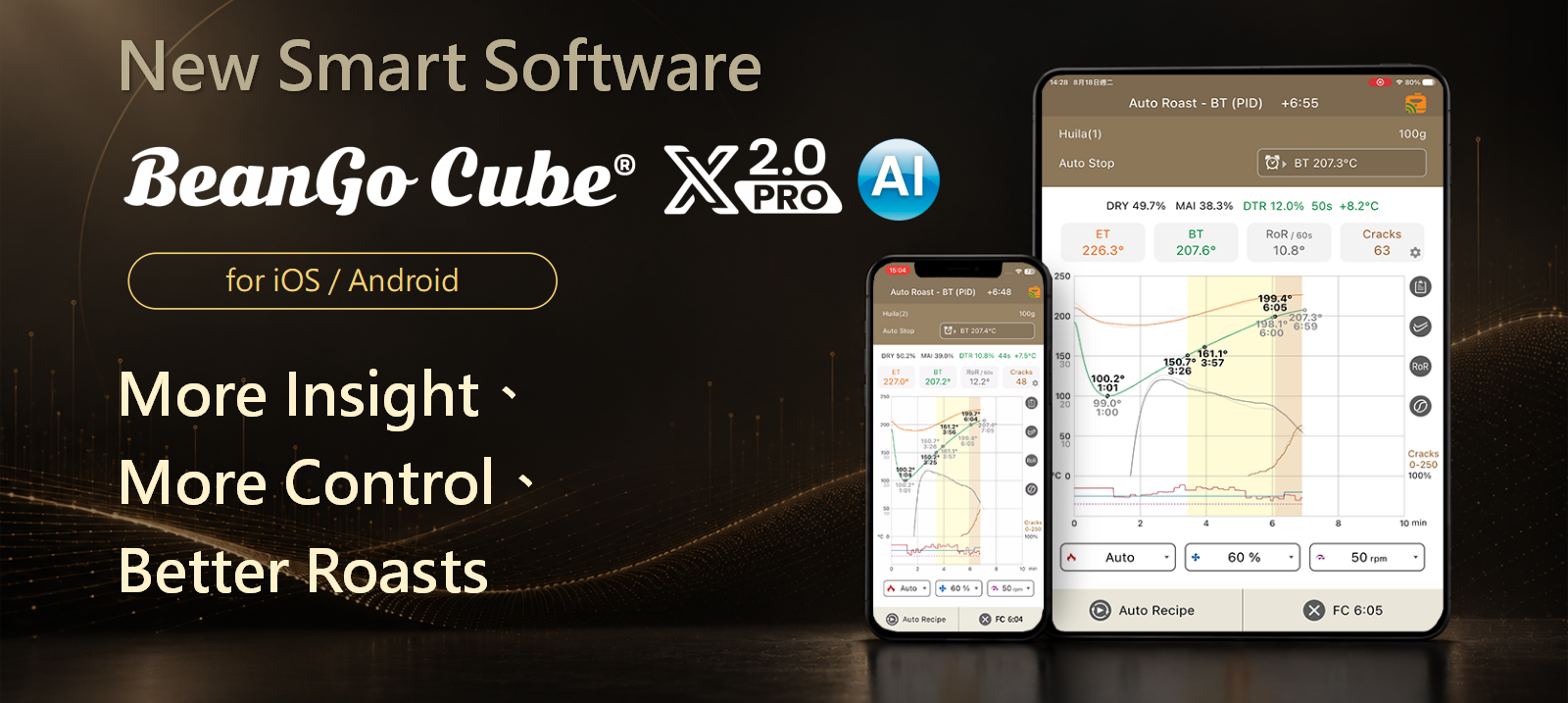 BeanGo Cube XPRO 2.0 — All-New Roasting Software for iOS & Android